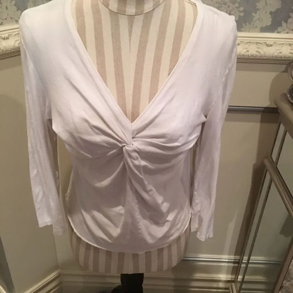 Soft V Neck Twist Top